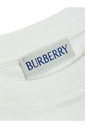 t-shirt in cotone bianco BURBERRY KIDS | 8117538A1464